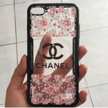 Ốp lưng iphone in hoa gắn đá giả ZIN