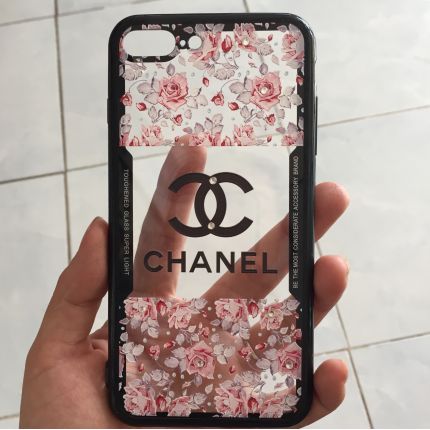 Ốp lưng iphone in hoa gắn đá giả ZIN