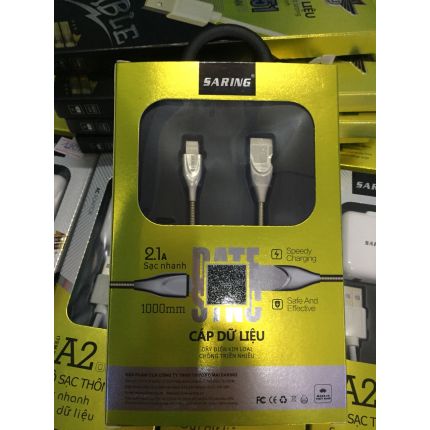 Cáp iphone SARING kim loại
