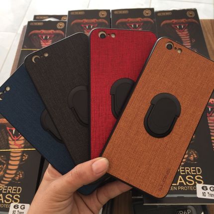 Ốp lưng iphone da cao cấp có nhẫn