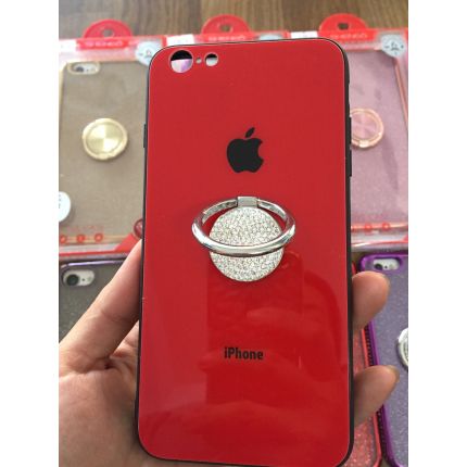 Ốp lưng kính cao cấp có nhẫn.